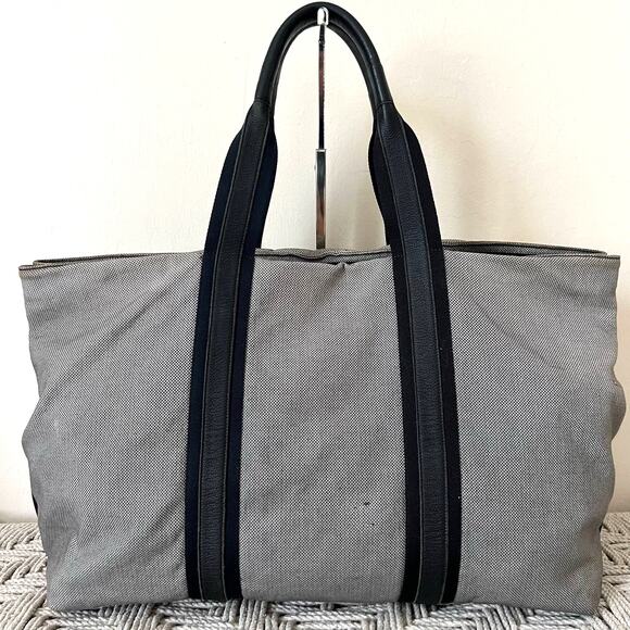 BOTTEGA VENETA Marco polo Grey Canvas & Leather Tote - Picture 3 of 15